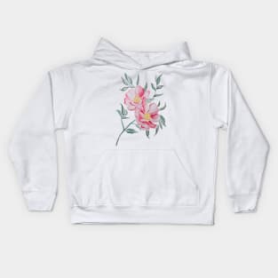 Gorgeous watercolor flowers Kids Hoodie